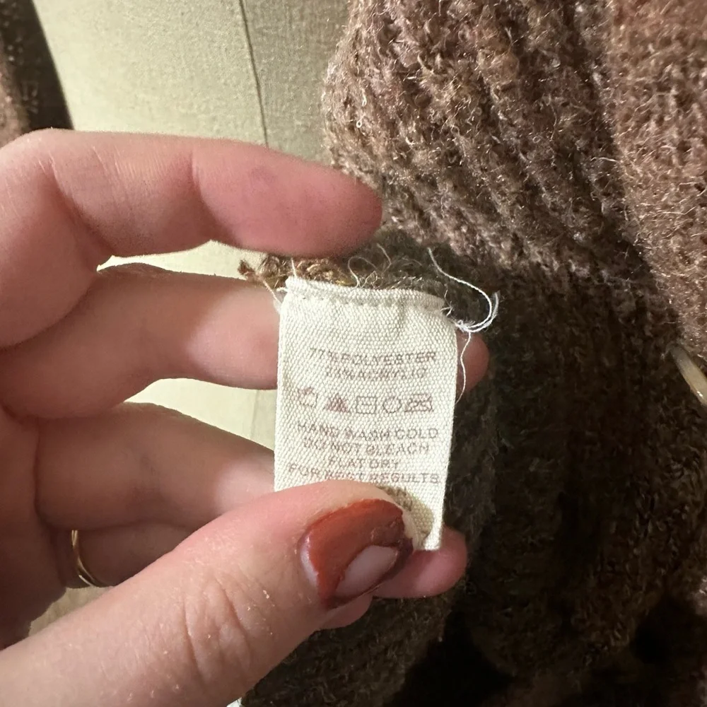 Mystree Patchwork Leopard Cardigan Sweater - Picture 5 of 5